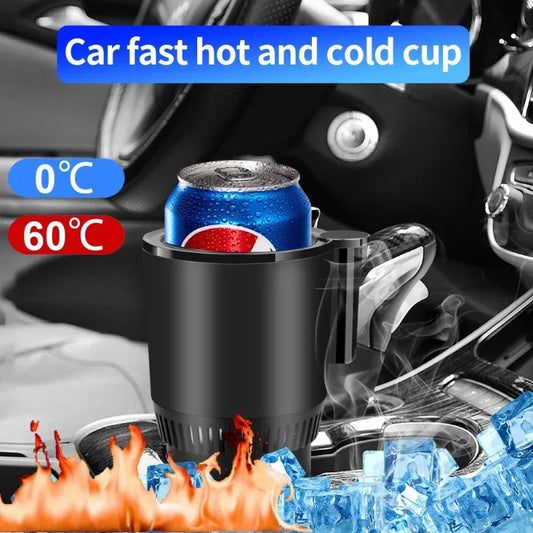 "2-in-1 12V Car Cup Heater/Cooler - Digital Display