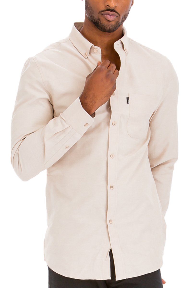 SIGNATURE LONG SLEEVE BUTTON DOWN SHIRT