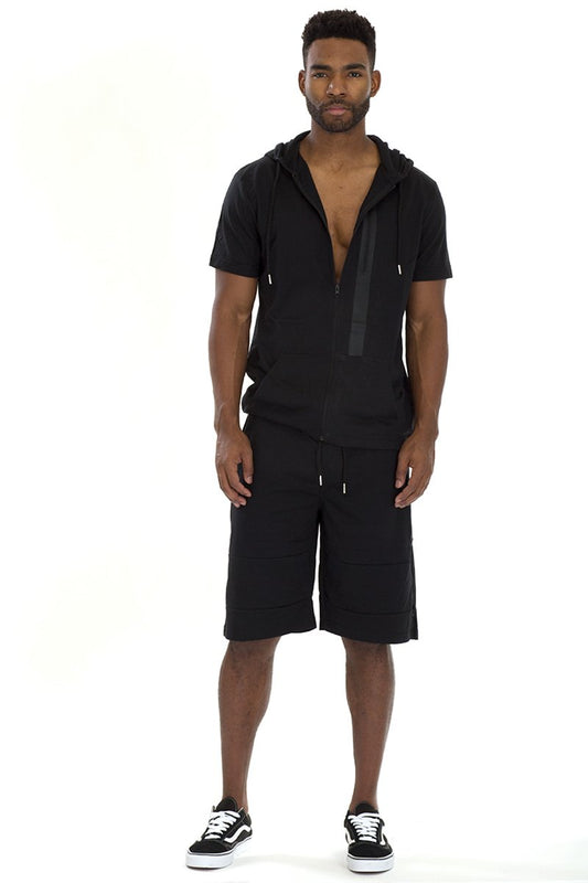 CAGE SHORT ATHLETIC SET- BLACK