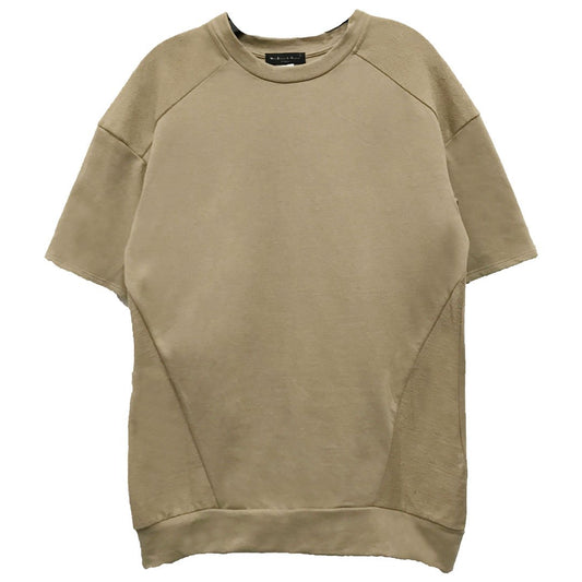 REVERSE FRENCH TERRY TEE- KHAKI