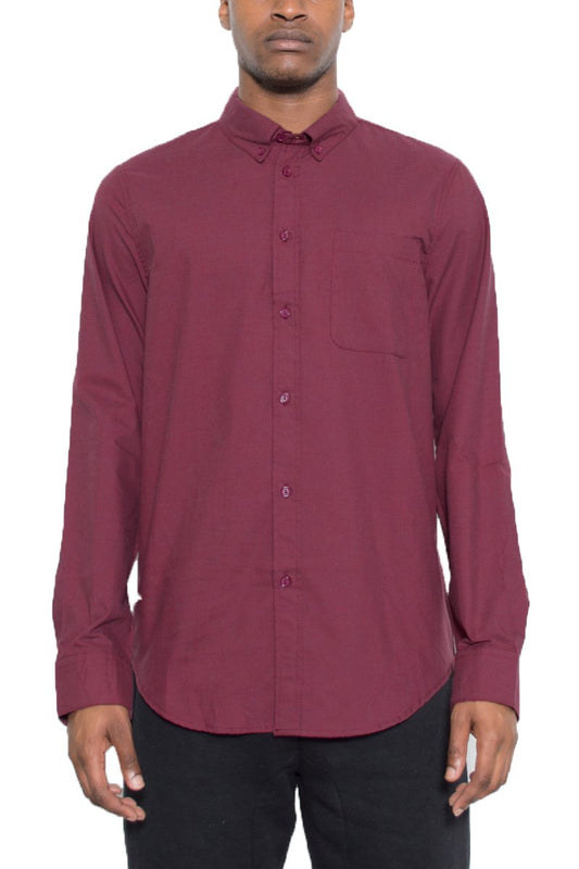 SIGNATURE LONG SLEEVE BUTTON DOWN SHIRT