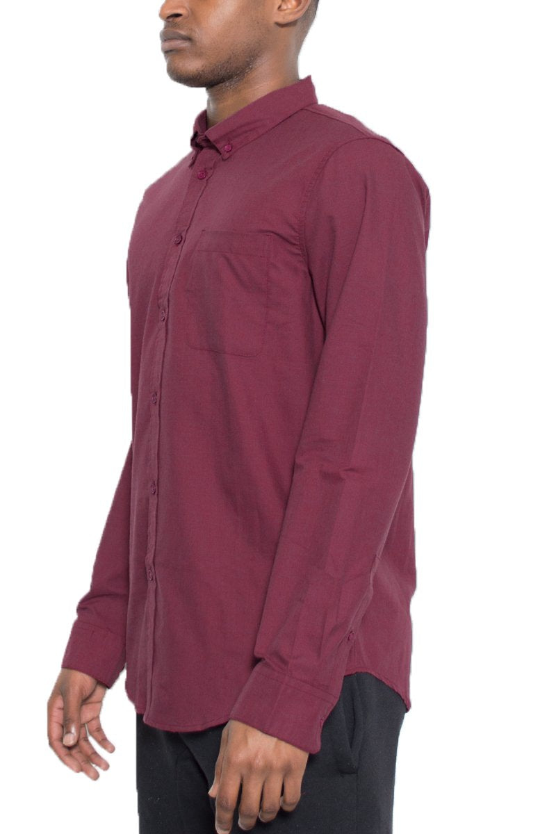 SIGNATURE LONG SLEEVE BUTTON DOWN SHIRT