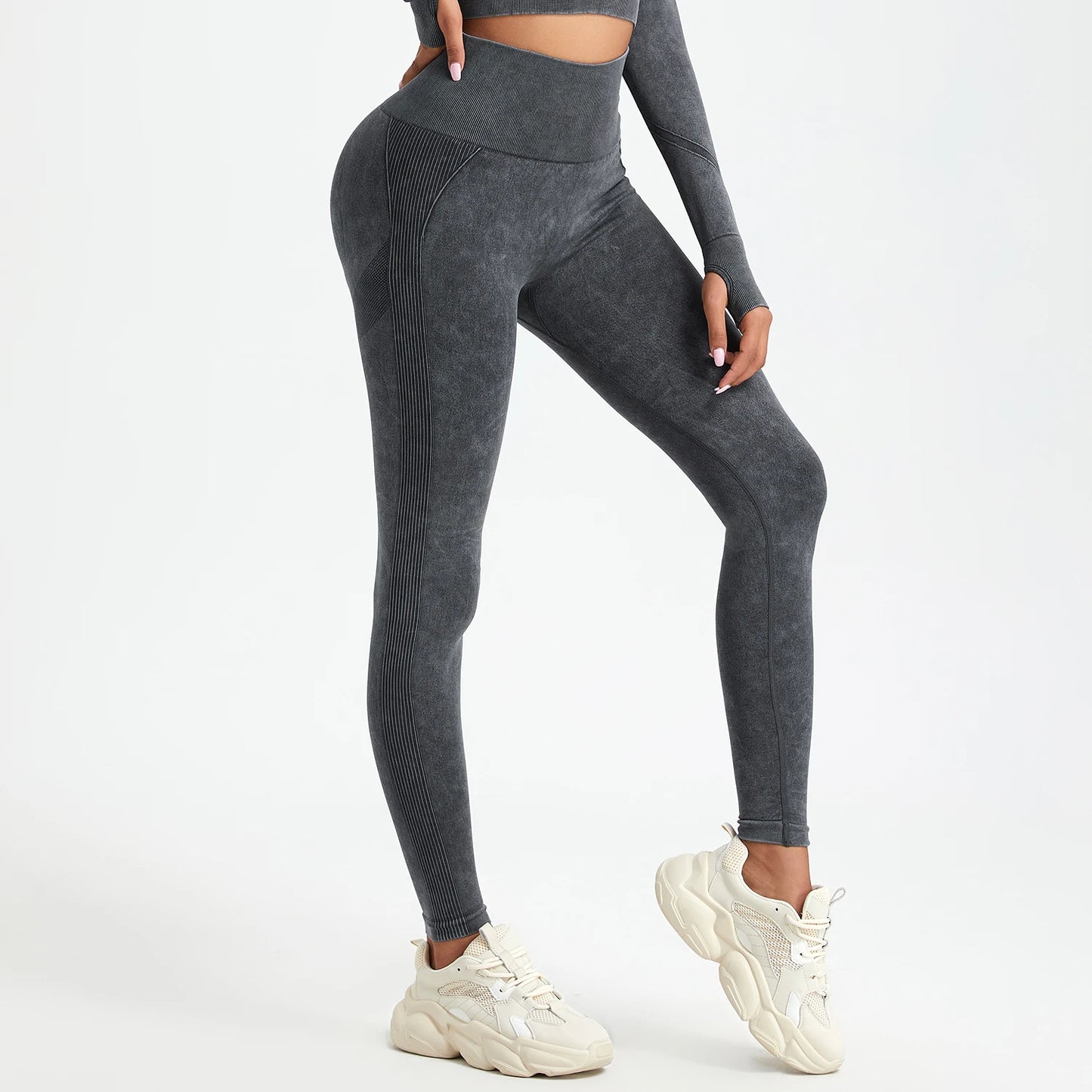 Wash Sexy Push Up Gym Leggings Women High Waist Seamless Skinny Sporty