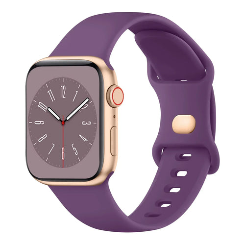 Soft Silicone Band for Apple Watch 9 8 7 6 5 4 3SE Strap Bracelet for