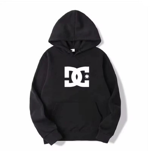 DC Letter Men's Hoodie Men's and Women's Fashion Simple Long Sleeve