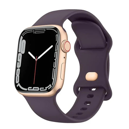 Soft Silicone Band for Apple Watch 9 8 7 6 5 4 3SE Strap Bracelet for