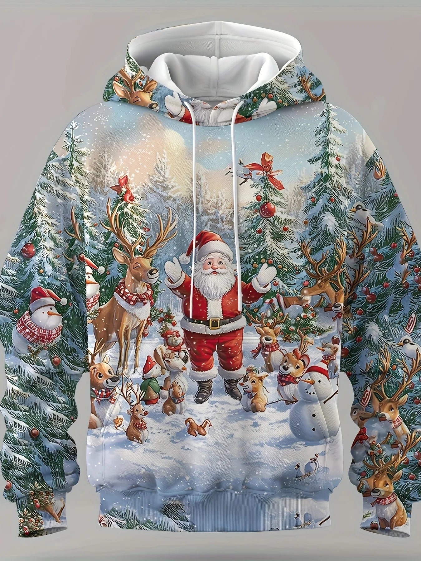 Fashion Christmas Men's Hooded Hoodies 3D Prints  Santa Claus