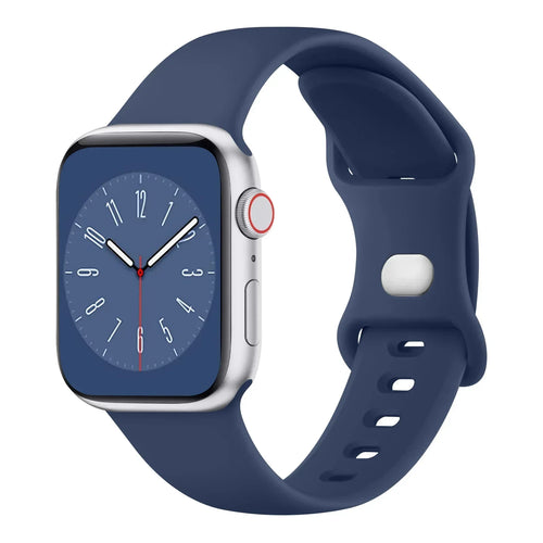 Soft Silicone Band for Apple Watch 9 8 7 6 5 4 3SE Strap Bracelet for