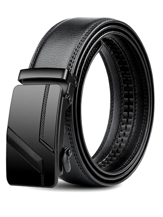 Men's High-Quality Belt 110cm 120cm 130cm Luxury Belt, Black Men's