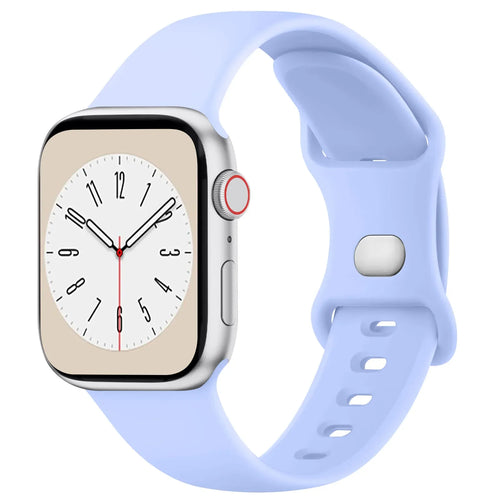 Soft Silicone Band for Apple Watch 9 8 7 6 5 4 3SE Strap Bracelet for