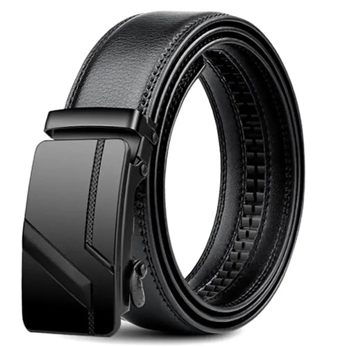 Men's High-Quality Belt 110cm 120cm 130cm Luxury Belt, Black Men's