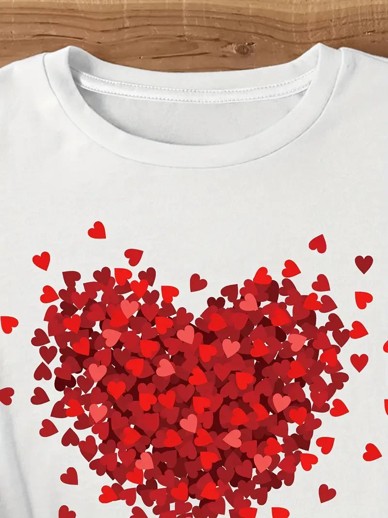 2024 New Women's Heart-Shaped Printed Valentine's Day Christmas Gift