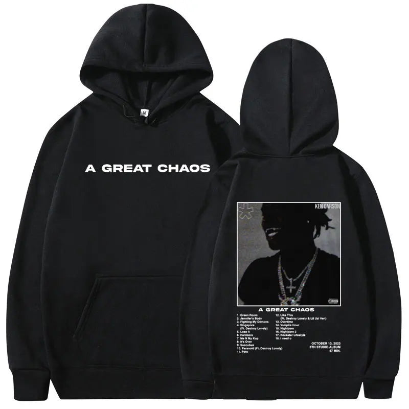 Rapper Ken Carson A Great Chaos Album Hoodies Men Women Fashion