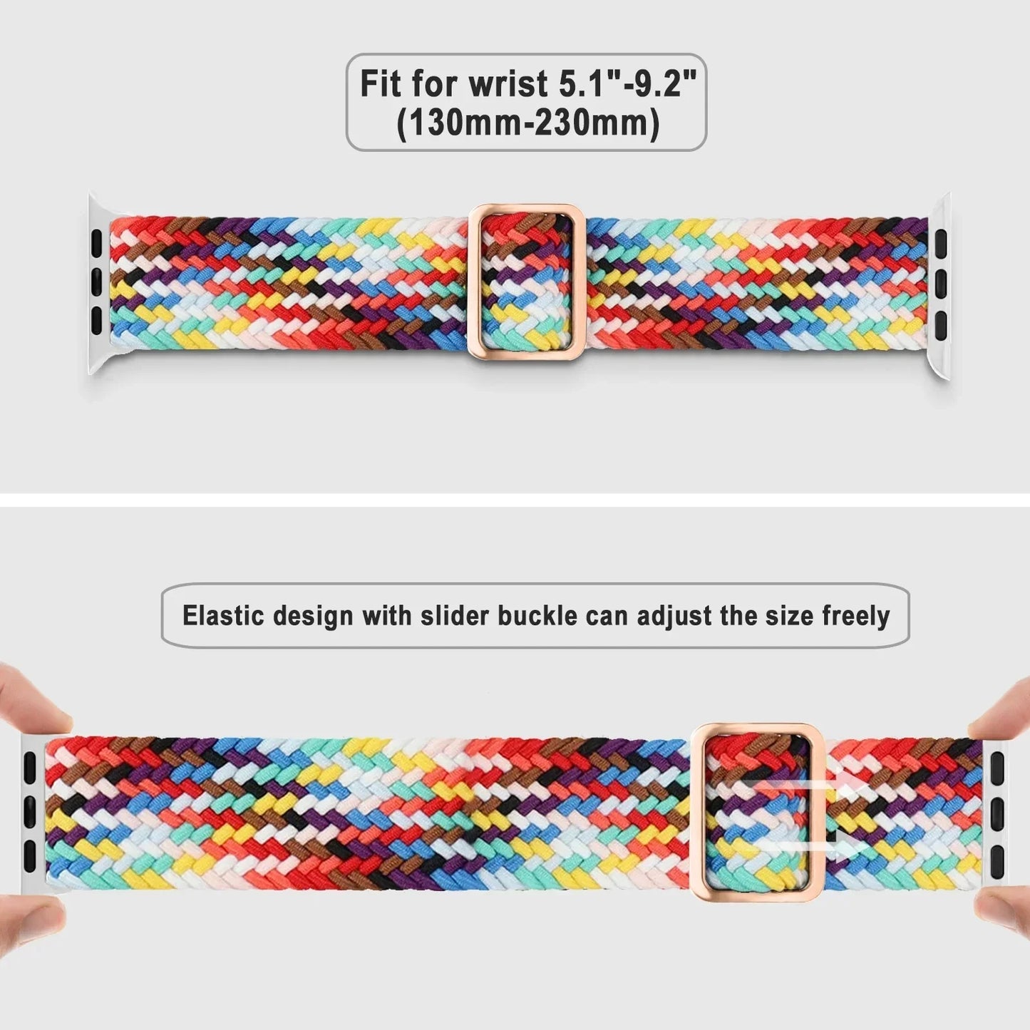 Braided Solo Loop For Apple watch Ultra band 40mm 44mm 41mm 38mm 49mm