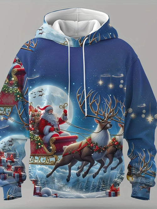 Fashion Christmas Men's Hooded Hoodies 3D Prints  Santa Claus