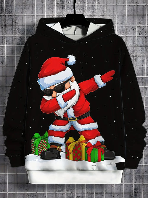 Fashion Christmas Men's Hooded Hoodies 3D Prints  Santa Claus