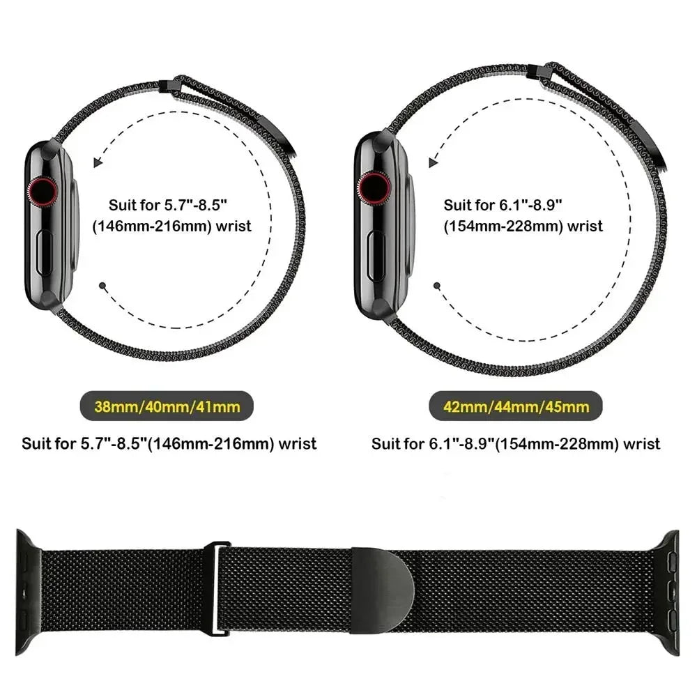 Milanese Strap for Apple Watch Band Ultra2 49mm 10 46mm 9 8 7 45mm