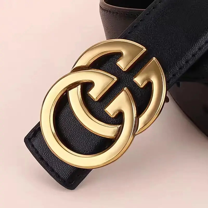 PU Leather Belt Women's Leather Boots Decorated Winter Jeans Fashion