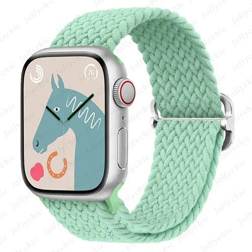 For Apple watch band 44mm 40mm 45mm 49mm 41mm 45 mm correa Braided