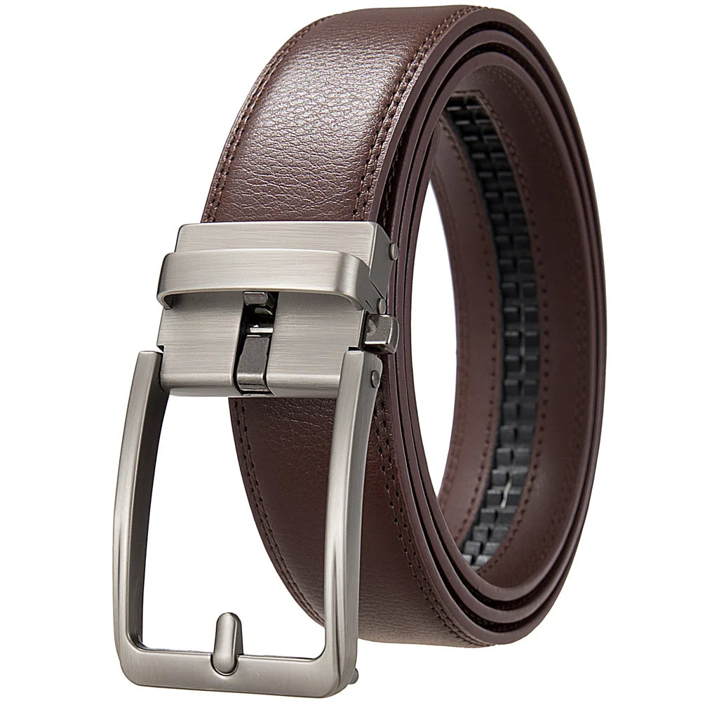 Genuine Leather Click Belts for Men Luxury Brand Designer Fashion