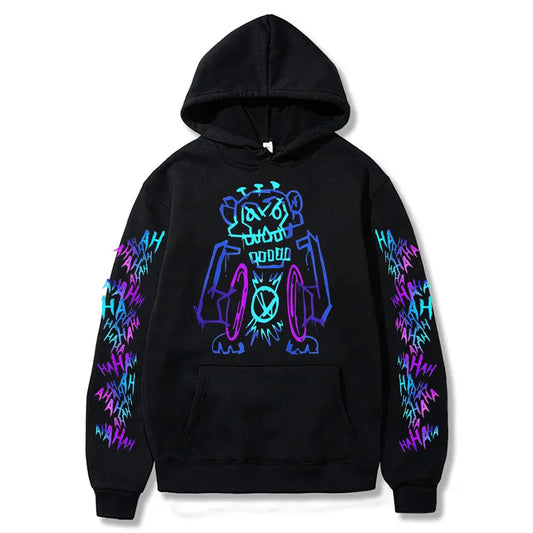 Arcane Jinx Hoodies Hot Anime Monkey Graffiti Sweatshirt Unisex Two