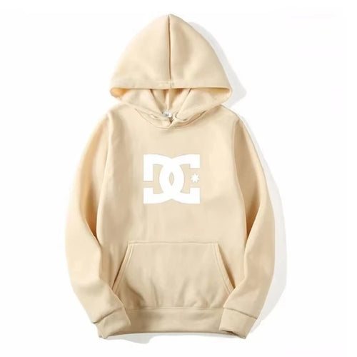 DC Letter Men's Hoodie Men's and Women's Fashion Simple Long Sleeve