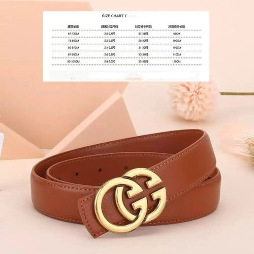 PU Leather Belt Women's Leather Boots Decorated Winter Jeans Fashion