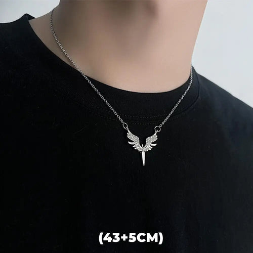 Hip Hop Zircon Star Double Layer Necklace For Men Women Trend Charm