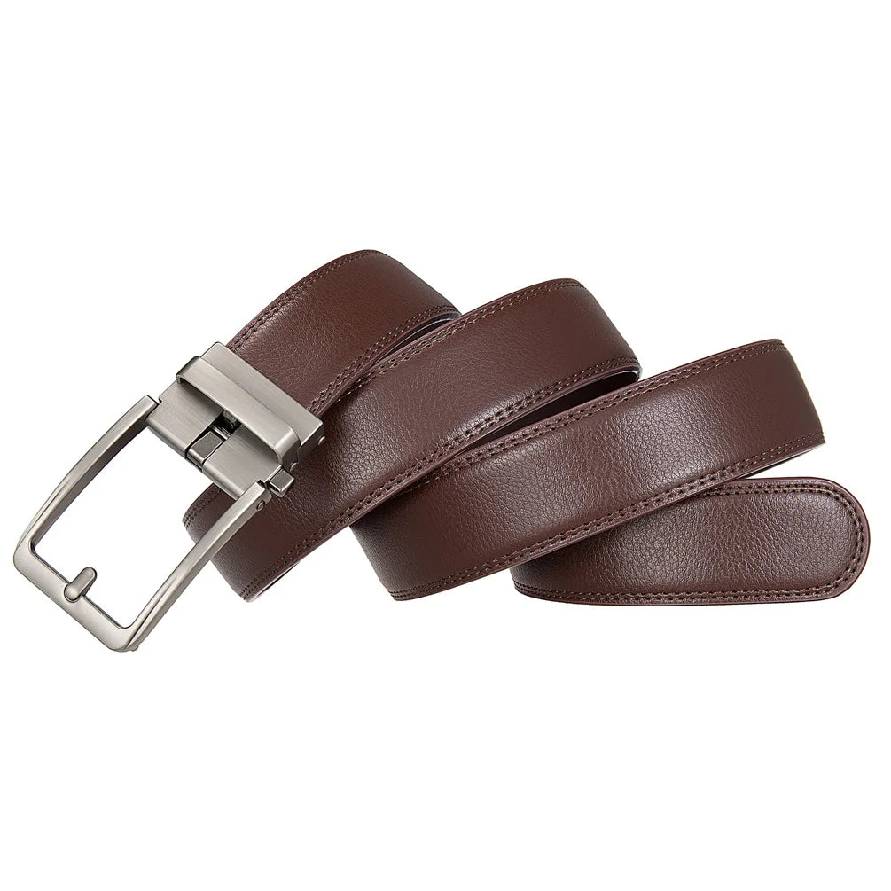 Genuine Leather Click Belts for Men Luxury Brand Designer Fashion