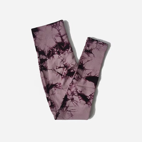 WAREBALL New Fashion Tie Dye Yoga Pants Gym Leggings Women Seamless