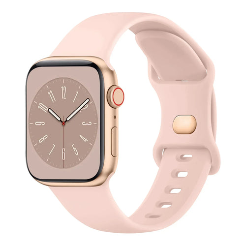 Soft Silicone Band for Apple Watch 9 8 7 6 5 4 3SE Strap Bracelet for