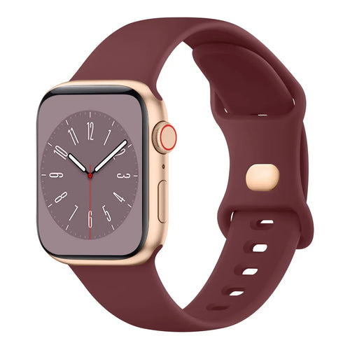 Soft Silicone Band for Apple Watch 9 8 7 6 5 4 3SE Strap Bracelet for