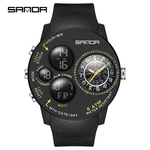 SANDA 2023 Fashion Outdoor Mens Watches Top Brand Military Sports