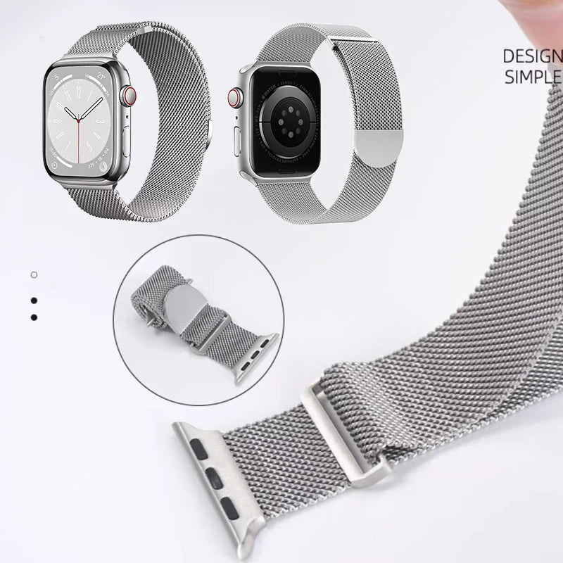 Milanese Loop Strap For Apple Watch Band Ultra 2 49mm 46mm 45mm 44mm