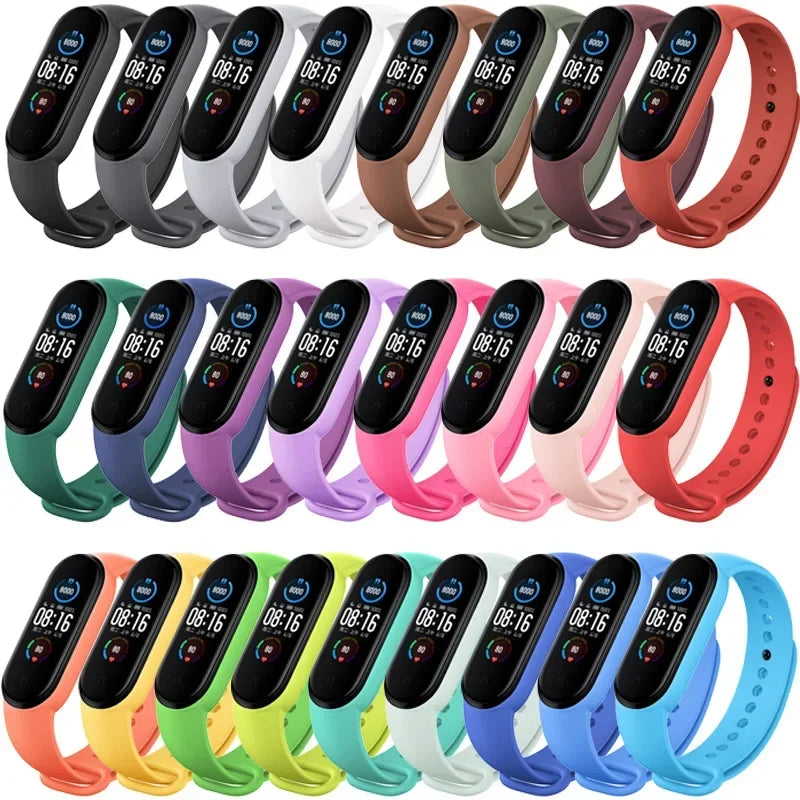 Watch Strap For Xiaomi Mi Band 7 6 5 4 3 Wristband Silicone Bracelet