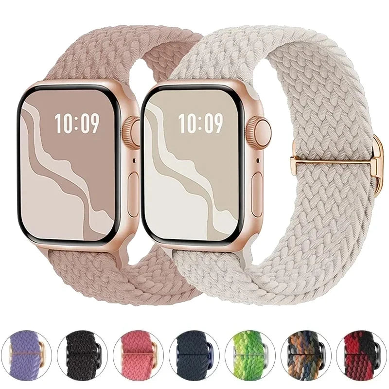 Braided Solo Loop For Apple watch Ultra band 40mm 44mm 41mm 38mm 49mm