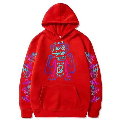 Arcane Jinx Hoodies Hot Anime Monkey Graffiti Sweatshirt Unisex Two