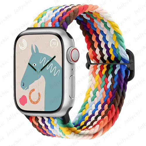 For Apple watch band 44mm 40mm 45mm 49mm 41mm 45 mm correa Braided