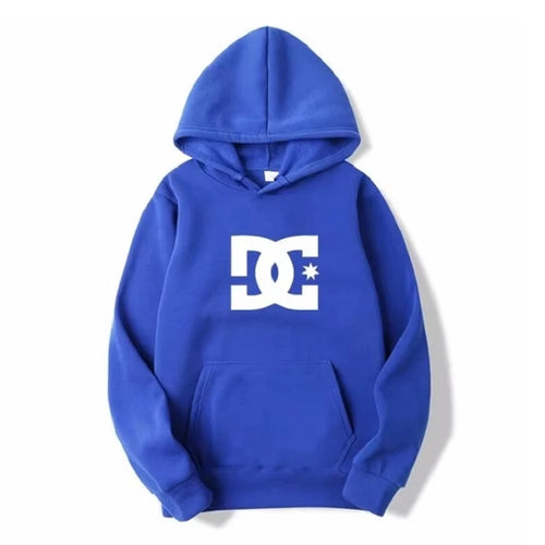 DC Letter Men's Hoodie Men's and Women's Fashion Simple Long Sleeve