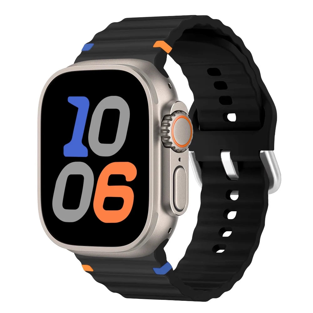 Silicone Strap for Apple watch Ultra Band 49mm 46mm 45mm 42mm 44mm