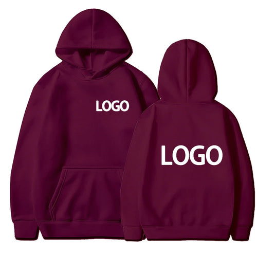 Customized Printed Men Women Hoodie Loose Casual Clothing Fashion Long