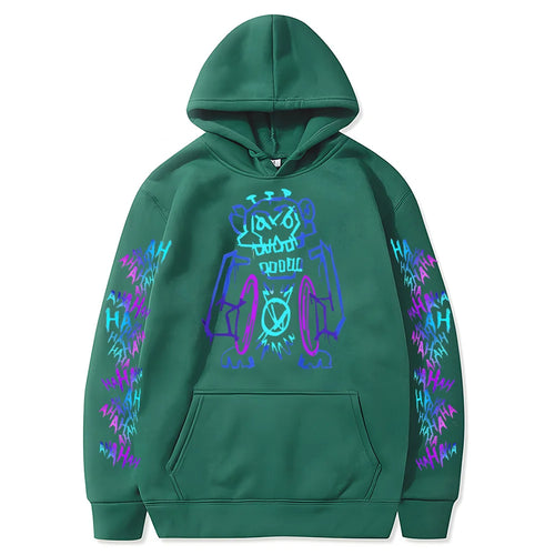 Arcane Jinx Hoodies Hot Anime Monkey Graffiti Sweatshirt Unisex Two