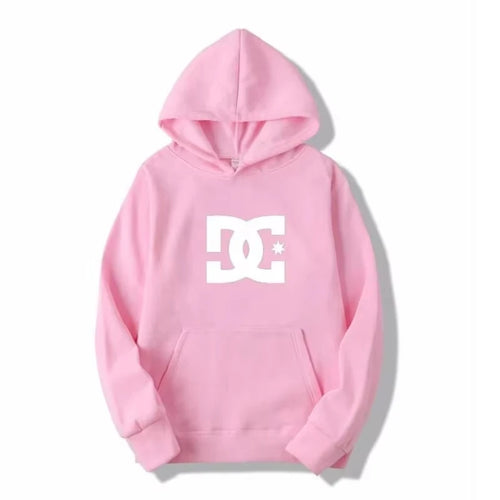 DC Letter Men's Hoodie Men's and Women's Fashion Simple Long Sleeve