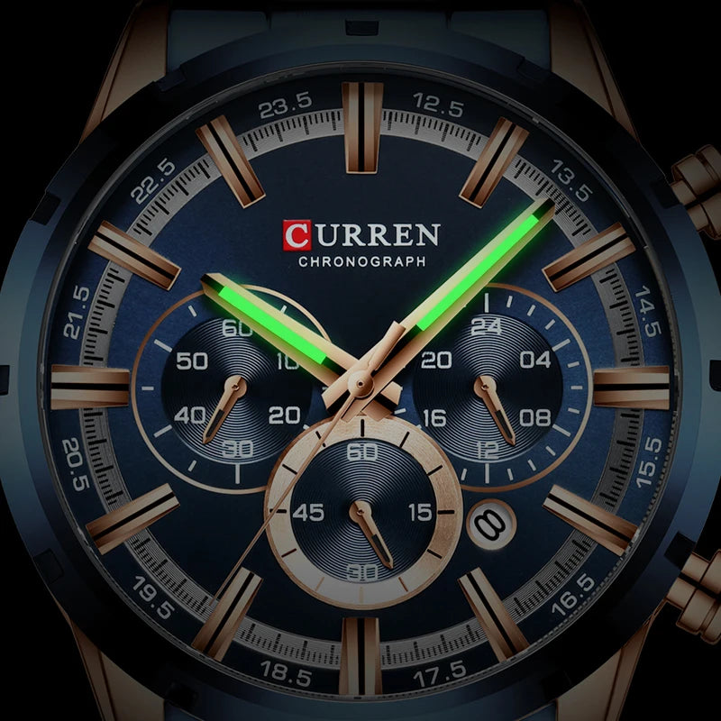 CURREN Men Watch Top Brand Luxury Sports Quartz Mens Watches Full