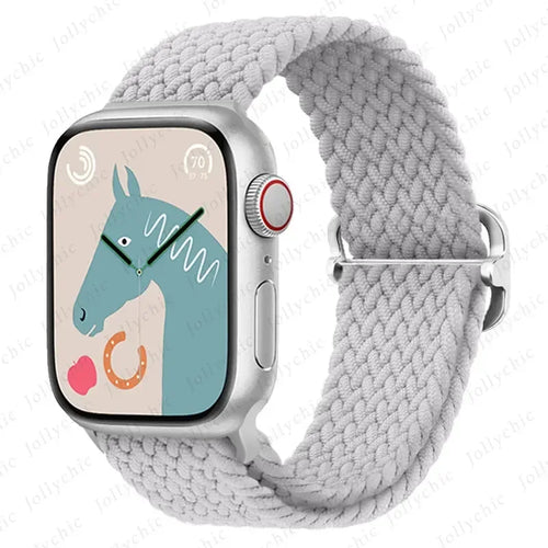 For Apple watch band 44mm 40mm 45mm 49mm 41mm 45 mm correa Braided