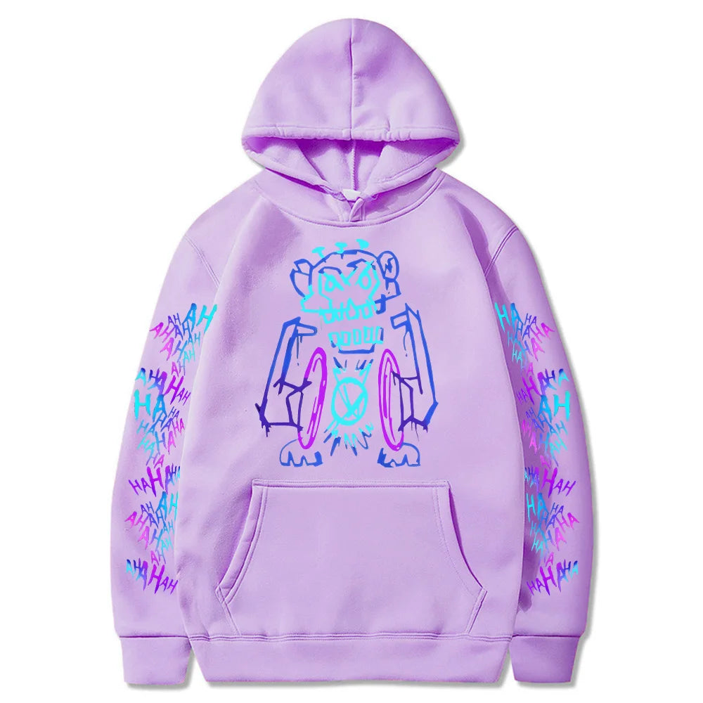 Arcane Jinx Hoodies Hot Anime Monkey Graffiti Sweatshirt Unisex Two