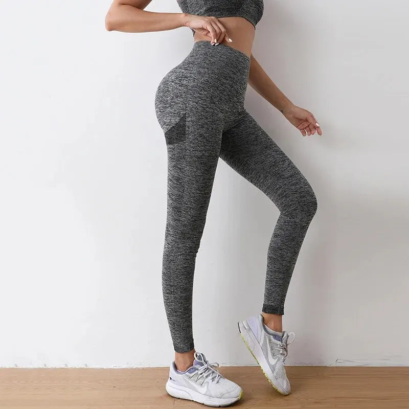 Women Butt Lifting Yoga Leggings Elastic Workout High Waist Tummy