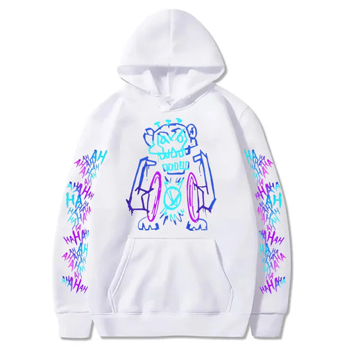 Arcane Jinx Hoodies Hot Anime Monkey Graffiti Sweatshirt Unisex Two