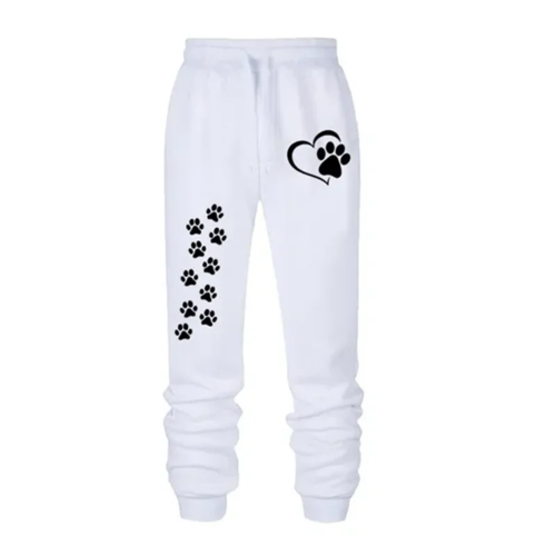 Women's Cat's Paw Printed Sweatpants High Quality Fitness Pants