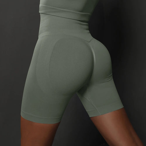 Seamless Shorts for Women Yoga Shorts Push Up Booty Workout Gym Shorts